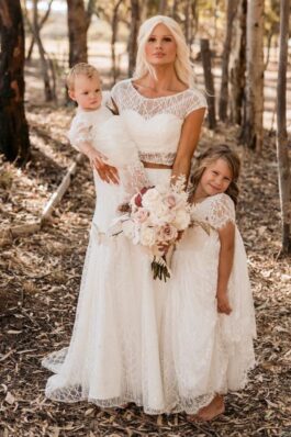 ivory lace dress